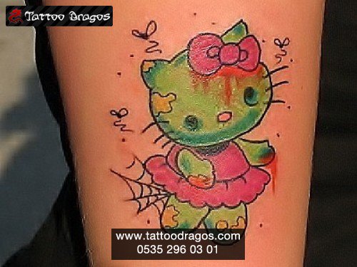 Cartoon Kitty Tattoo