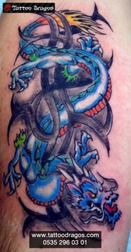 Dragon Ejderha Tribal Tattoo
