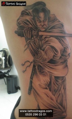 Samuray Savaşçı Tattoo