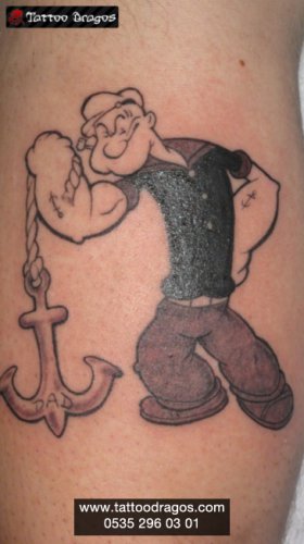 Temel Reis Popeye Tattoo