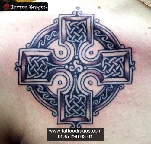 Tribal Celtic Haç Tattoo