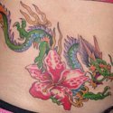 Lotus Dragon Tattoo