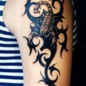 Tribal Akrep Tattoo